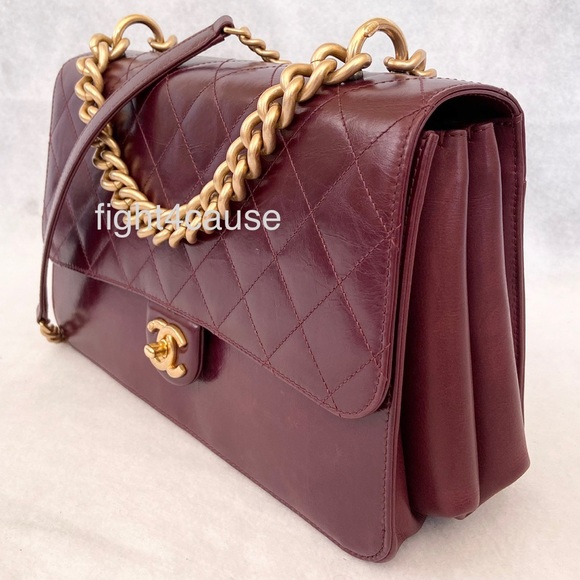 SOLDParis Cosmopolite Straight Lined Burgundy Gold - Picture 3 of 3